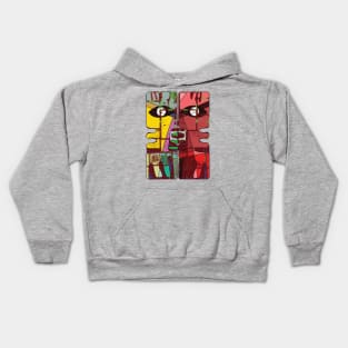 shapes and vivid colors for your shirt design Kids Hoodie